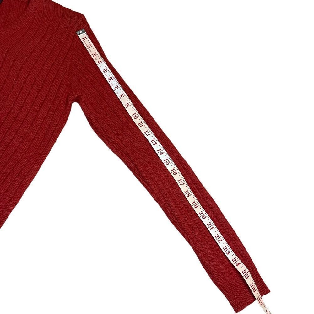 Bernette Scottish Isle Red Sweater Shetland Wool Blend - Picture 4 of 6